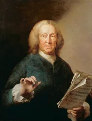 Retrato de Richard Leveridge (16701-1758), vocalista baixo